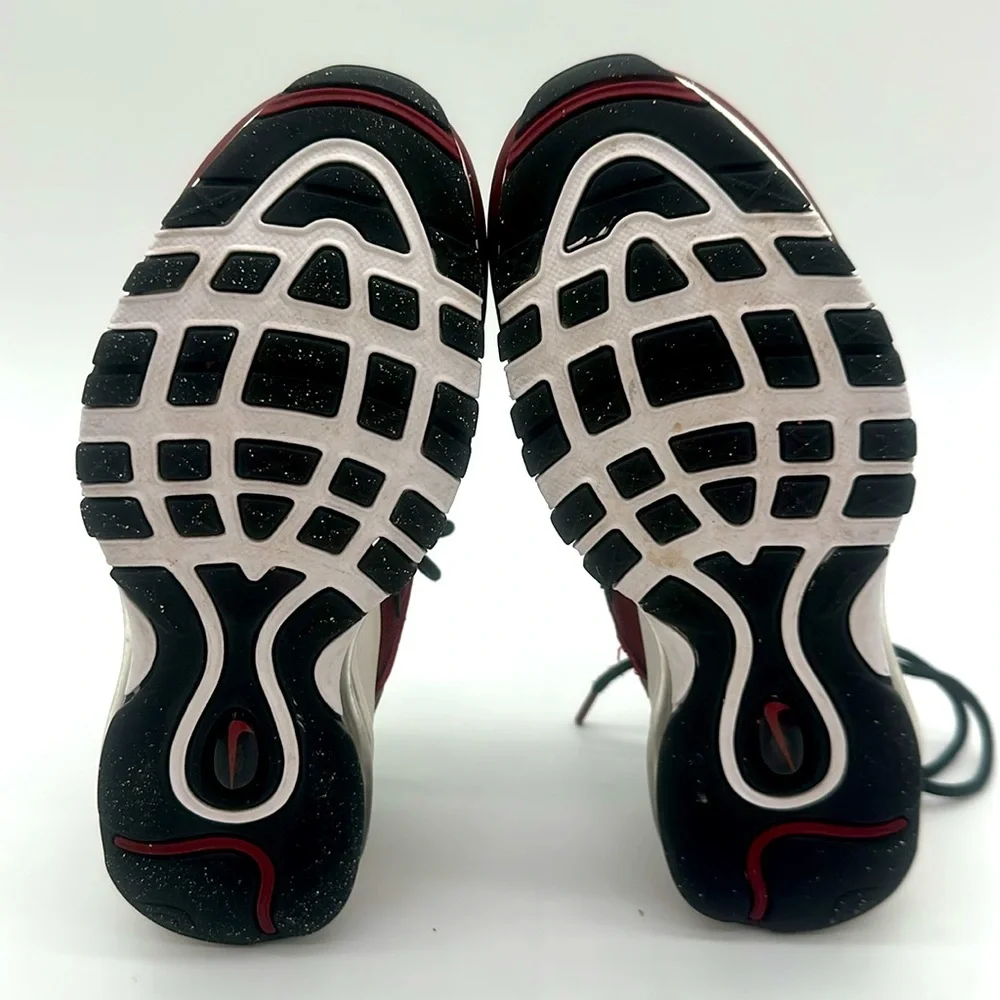 Nike Air Max 97 Team Red Antracite Black 921522-600 Size 4.0 Youth